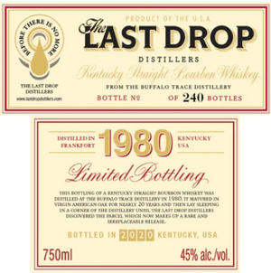 Buffalo Trace The Last Drop XIX 1980 Bourbon Whisky at CaskCartel.com