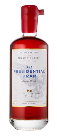 The Presidential Dram 8 Year Old Rye Whiskey