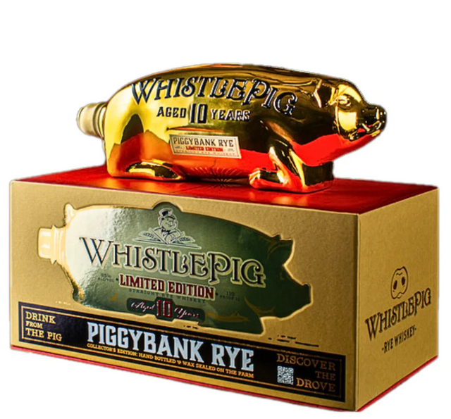 WhistlePig Piggybank Gold Limited Edition 10 Year Old Straight Rye Whiskey at CaskCartel.com