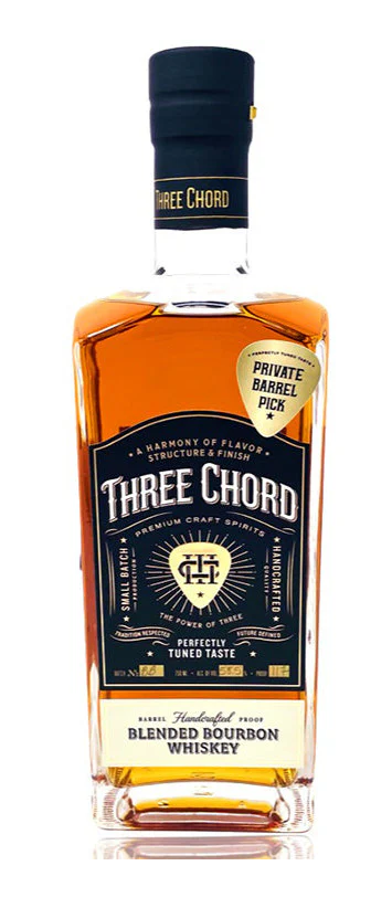 Three Chord Single Barrel Honey Cask Finish San Diego Barrel Boys Select Blended Bourbon Whiskey | 700ML