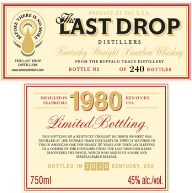 Buffalo Trace The Last Drop XIX 1980 Bourbon Whisky