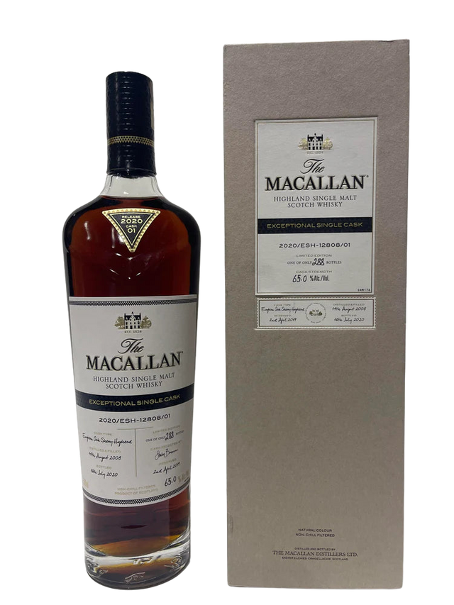 Macallan Exception Single Cask 2020/ESH-12808/01 Cask #01 Single Malt Scotch Whisky at CaskCartel.com