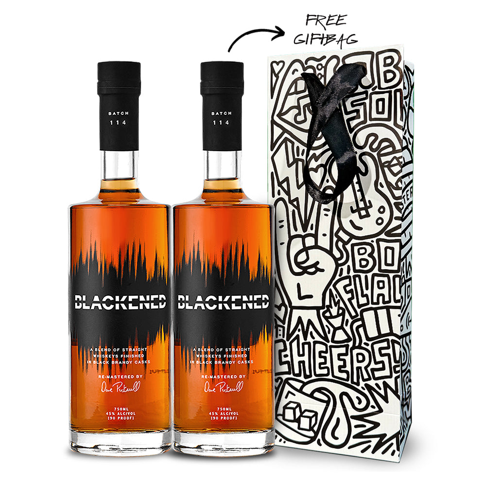CHRISTMAS 2023 | METALLICA | BLACKENED™ AMERICAN WHISKEY FLAGSHIP + GIFT BAG (2) BOTTLE BUNDLE at CaskCartel.com