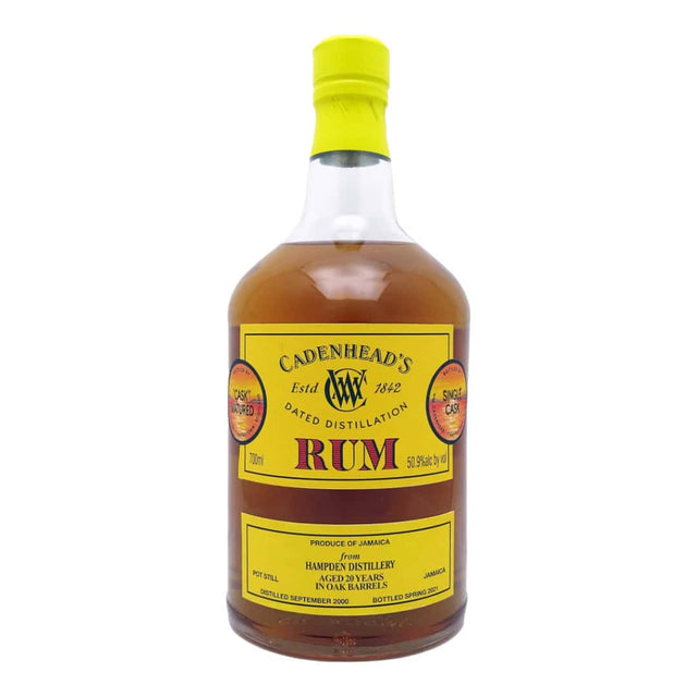 Cadenhead’s Dated Distillation Hampden 2000 20 Year Old Jamaican Rum | 700ML at CaskCartel.com