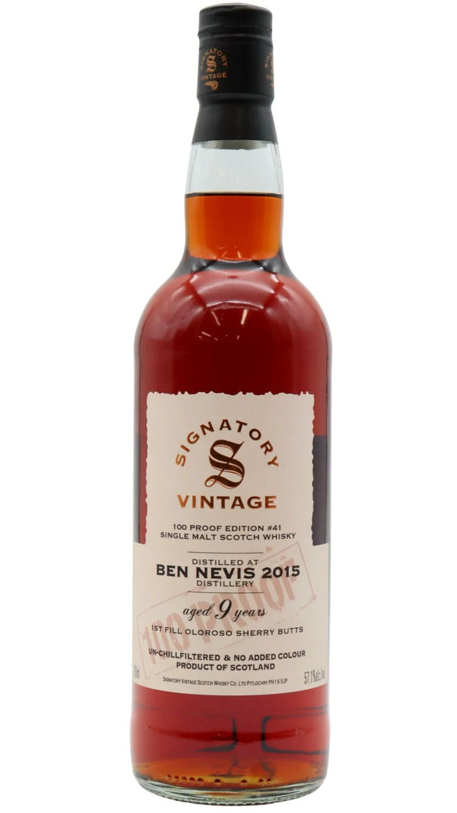 Ben Nevis Signatory Vintage 100 Proof - Batch #41 Whisky 9 Year Old Single Malt Scotch Whisky | 700ML at CaskCartel.com