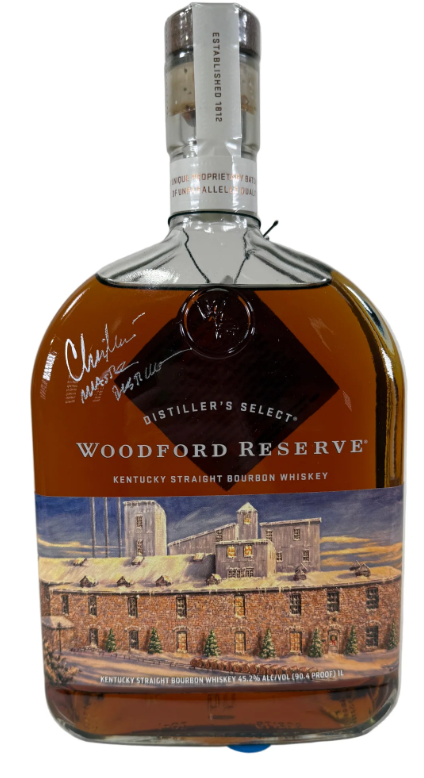 Woodford Reserve Distiller's 2017 Select Snowfall at Woodford Reserve Signed Kentucky Straight Bourbon Whiskey | 1L at CaskCartel.com