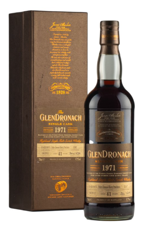 Glendronach 41 Year Old 1971 PX Cask #1247 Batch #6 Single Malt Scotch Whisky | 700ML