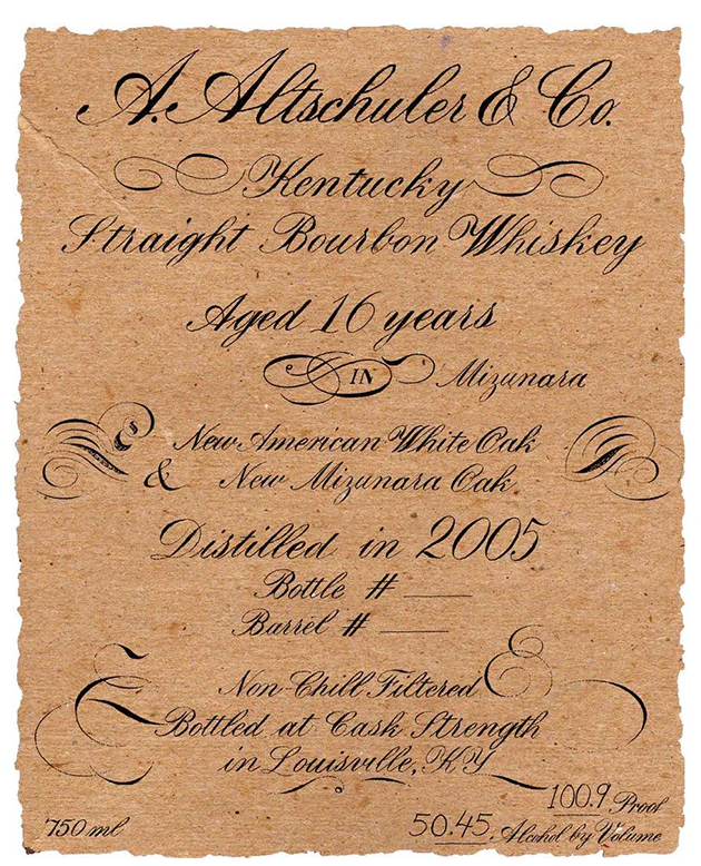 Woodwork Distillery A. Altschuler 16 Year Old With New Mizunara Cask Kentucky Straight Bourbon Whiskey at CaskCartel.com