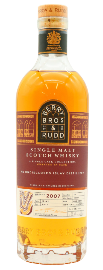 Undisclosed Islay Berry Bros & Rudd - Crafted In Cask - Oloroso Cask Finish 18 Year Old · 2007 Vintage Single Malt Scotch Whisky | 700ML at CaskCartel.com