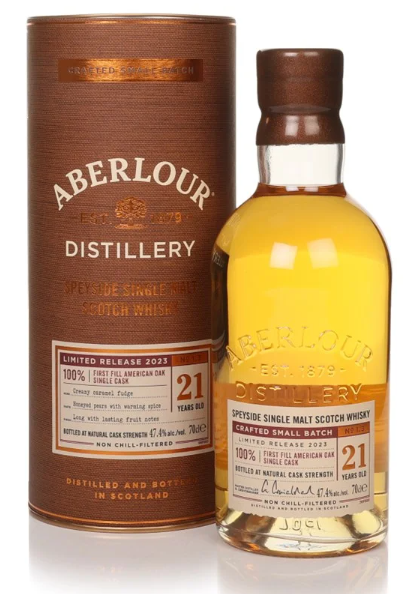 Aberlour 21 Year Old First Fill American Oak New Vibrations Single Malt Scotch Whisky | 700ML