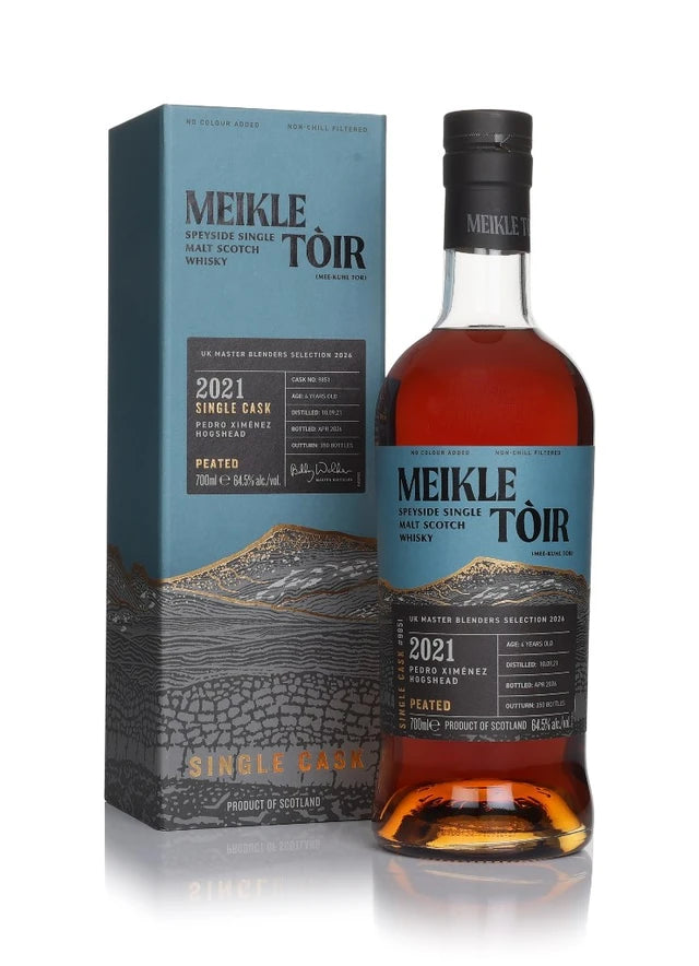Meikle Toir 4 Year Old 2021 Cask #9851 - Pedro Ximenez Hogshead Single Malt Scotch Whisky | 700ML at CaskCartel.com