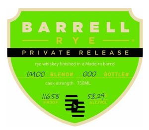 Barrell Rye Private Release Finished in a Madeira Barrel at CaskCartel.com