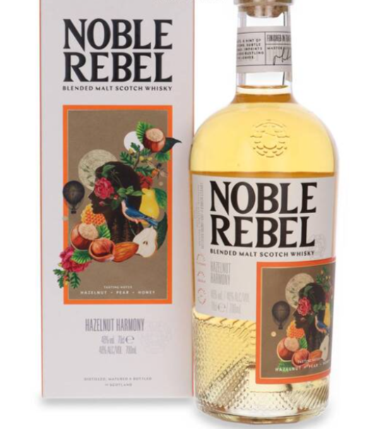 Noble Rebel Hazelnut Harmony Blended Malt Scotch Whisky | 700ML at CaskCartel.com