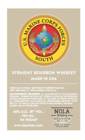 U.S. Marine Corps Forces South Straight Bourbon Whiskey at CaskCartel.com