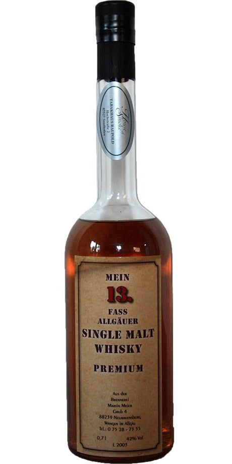 Brennerei Martin Meier Mein 13. Fass Allgäuer Single Malt Whisky | 700ML at CaskCartel.com