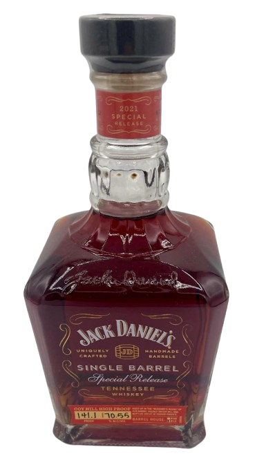 Jack Daniel's Single Barrel Special Release COY HILL 141.1 Proof Black Ink Tennessee Whiskey