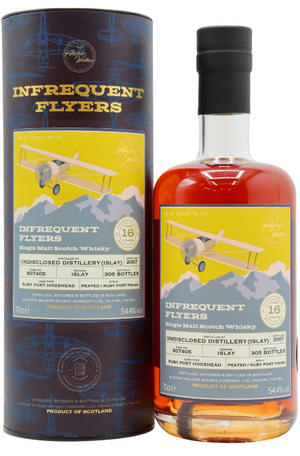 Undisclosed Islay 16 Year Old Infrequent Flyers Ruby Port Finish 2007 Single Malt Scotch Whisky | 700ML at CaskCartel.com