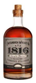 Chattanooga Whiskey 1816 Single Barrel 11 Year Old Tennessee Stillhouse High Rye Bourbon Whiskey