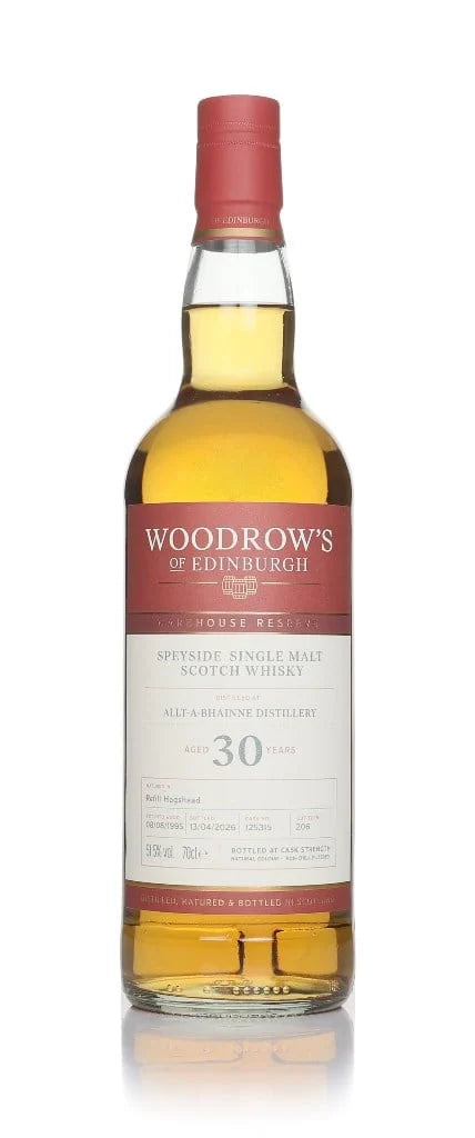 Allt A Bhainne 30 Year Old 1995 - Woodrow's of Edinburgh Single Malt Scotch Whisky | 700ML at CaskCartel.com