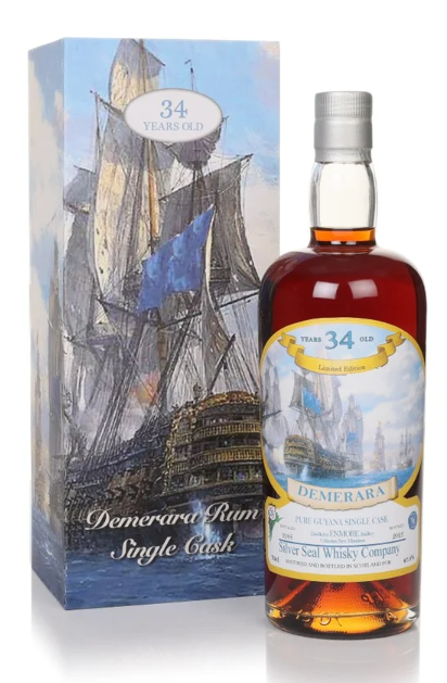 Enmore 34 Year Old 1988 New Vibrations Silver Seal Rum | 700ML at CaskCartel.com