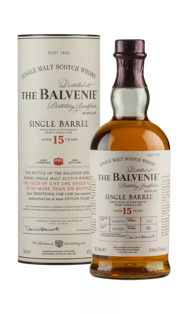Balvenie 15 Year Old Single Barrel #2802 1995 Single Malt Scotch Whisky | 700ML at CaskCartel.com