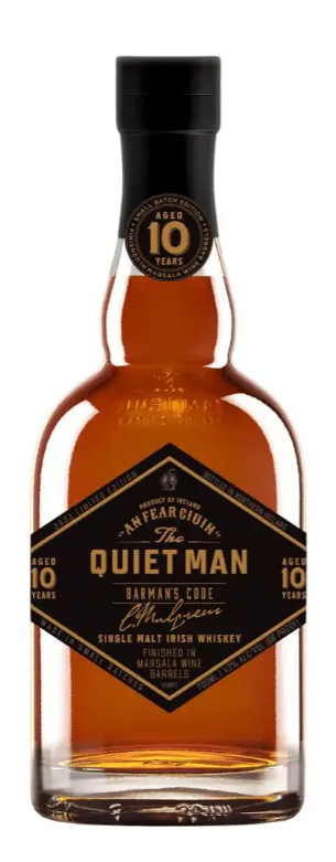 The Quiet Man 10 Year Old - Barman's Code Marsala Finish Single Malt Irish Whiskey | 700ML at CaskCartel.com