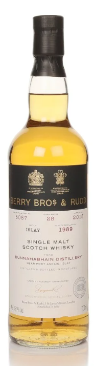 Bunnahabhain 28 Year Old 1989 Cask #6087 Berry Bros. & Rudd Single Malt Scotch Whisky | 700ML at CaskCartel.com