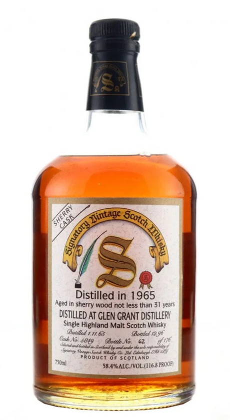 Glen Grant Signatory Vintage 31 Year Old 1965 Scotch Whisky at CaskCartel.com