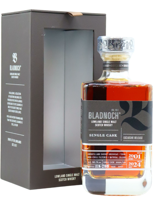Bladnoch Single Amontillado Sherry Cask #3207 2001 23 Year Old Single Malt Scotch Whisky | 700ML