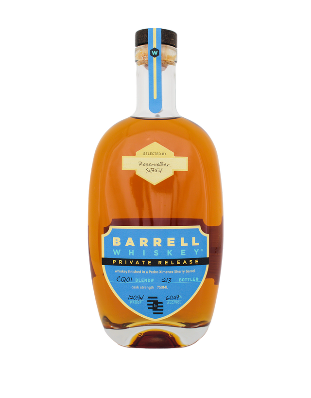 Barrell Craft Spirits Private Release PX Sherry Cask Finish #S1B54 at CaskCartel.com