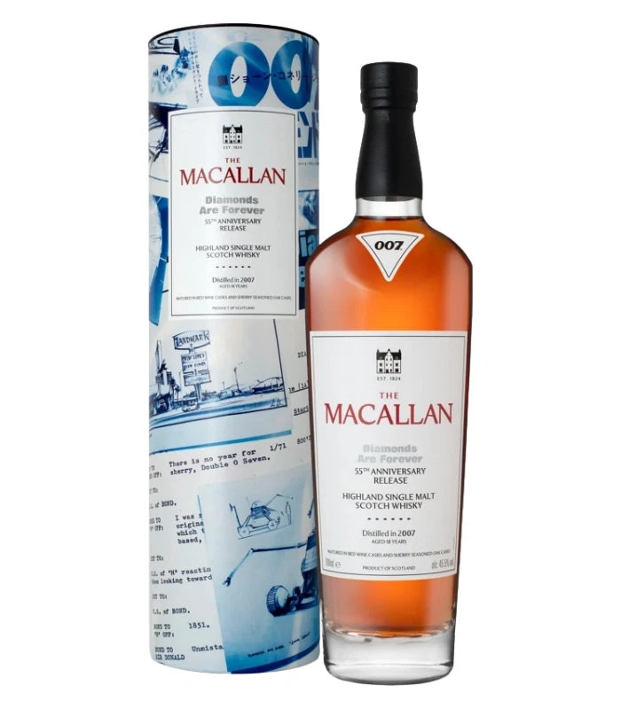 The Macallan 18 Year Old Diamonds Are Forever 55th Anniversary Release Speyside Single Malt Scotch Whisky at CaskCartel.com