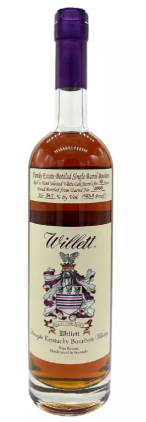 Willett Family Estate 10 Year Old Single Barrel #2068 "Pac Edge" Bourbon Whisky