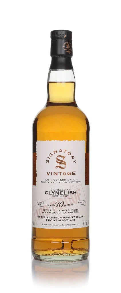 Clynelish 10 Year Old 2016 - 100 Proof Edition #77 (Signatory) Single Malt Scotch Whisky | 700ML at CaskCartel.com