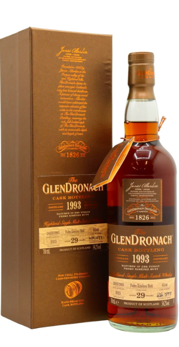 Glendronach Single Cask #6346 29 Year Old 1993 Vintage Single Malt Scotch Whisky | 700ML at CaskCartel.com