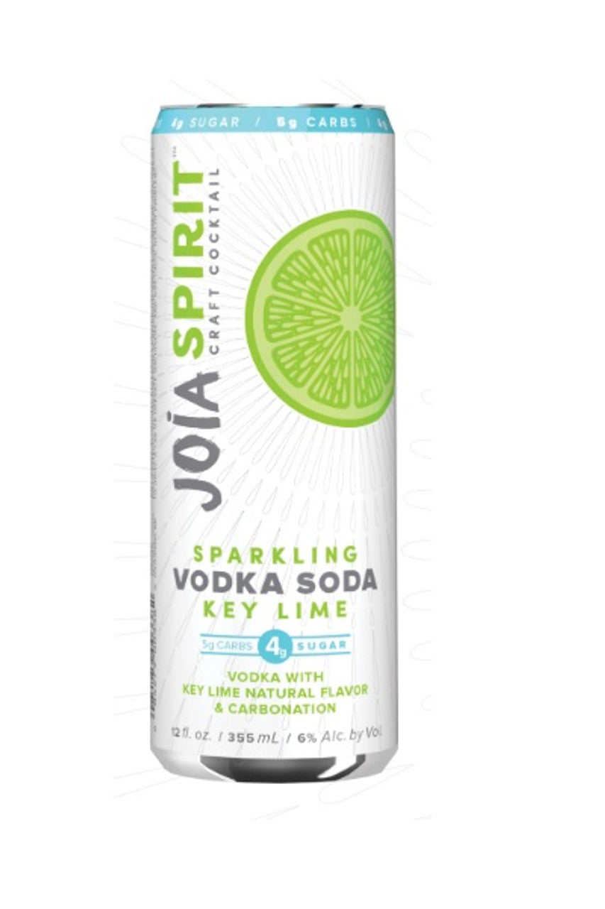 Joia Sparkling Soda Key Lime Vodka Cocktail 4 Pack | 355ML at CaskCartel.com