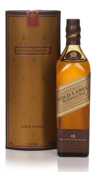Johnnie Walker Gold Label The Centenary Blend 18 Year Old Blended Scotch Whisky | 200ML