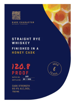 Rare Character Finished in a Honey Cask Straight Rye Whiskey