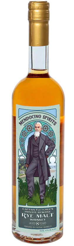 Mendocino Spirits Captain Fletcher's Private Reserve 8 Year Old Rye Whiskey at CaskCartel.com