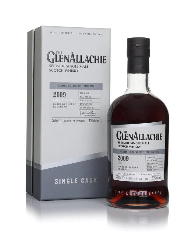 GlenAllachie 17 Year Old 2009 Cask #1426 - Oloroso Sherry Hogshead Single Malt Scotch Whisky | 700ML at CaskCartel.com