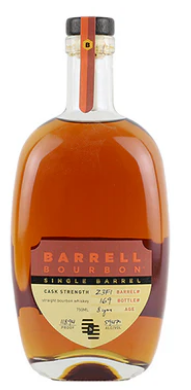 Barrell Bourbon 8 Year Old Single Barrel Cask Strength Straight Bourbon Whiskey