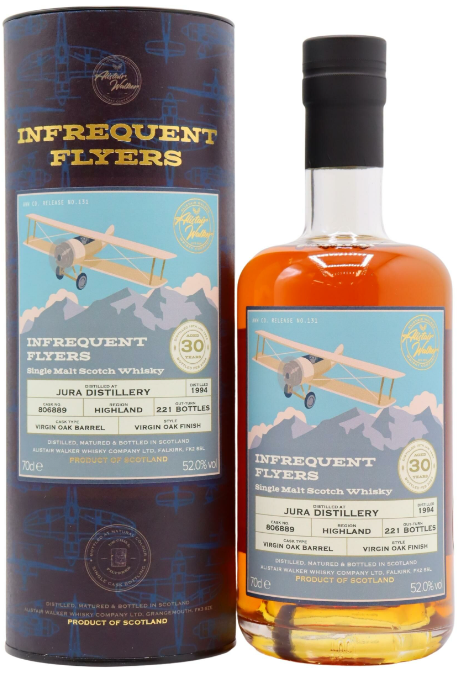 Jura 30 Year Old Infrequent Flyers Virgin Oak Finish 1994 Single Malt Scotch Whisky | 700ML at CaskCartel.com