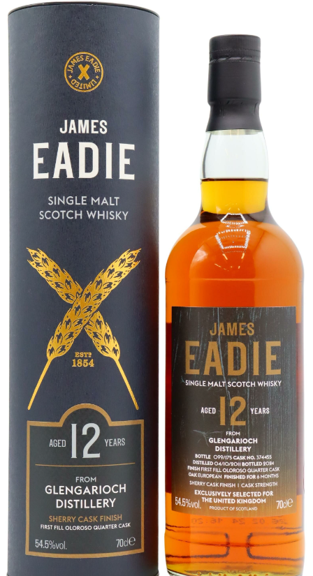 Glen Garioch 12 Year Old 2011 James Eadie Single Cask #374455 Single Malt Scotch Whisky | 700ML