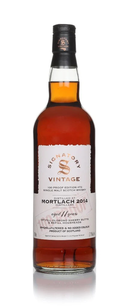 Mortlach 11 Year Old 2014 - 100 Proof Edition #73 (Signatory) Single Malt Scotch Whisky | 700ML at CaskCartel.com