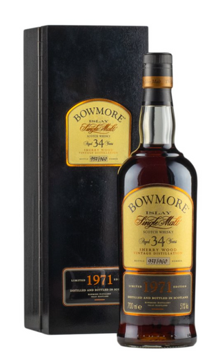 Bowmore 34 Year Old 1971 Single Malt Scotch Whisky | 700ML at CaskCartel.com