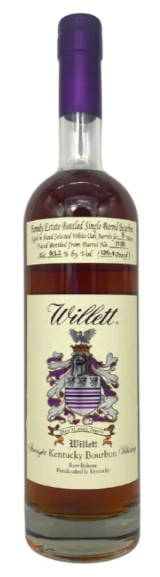 Willett Family Estate 8 Year Old Single Barrel #7128 "Don't H8 The Player" Bourbon Whisky