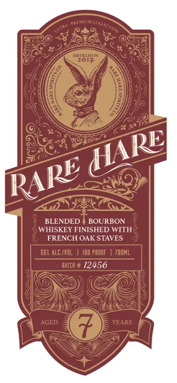 Rare Hare 7 Year Old French Oak Stave Finish Blended Bourbon Whisky