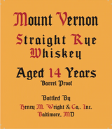 Mount Vernon 14 Year Old Straight Rye Whiskey at CaskCartel.com