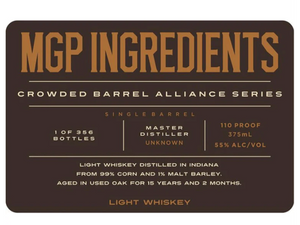 Crowded Barrel MGP Ingredients Light Whisky | 375ML at CaskCartel.com