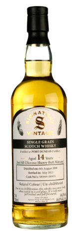 Port Dundas 14 Year Old 2008 - Bottled 2023 Signatory Vintage Single Grain Scotch Whisky | 700ML at CaskCartel.com