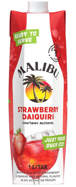 Malibu premix Strawberry Daiquiri | 1L at CaskCartel.com